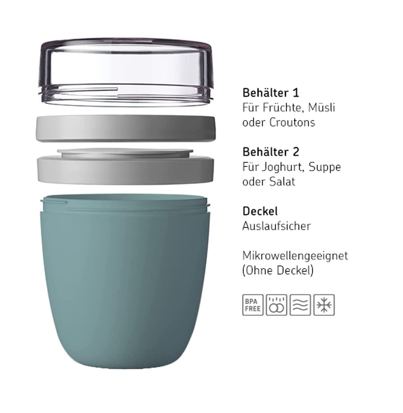Mepal Müslibecher to go - praktischer Joghurtbecher