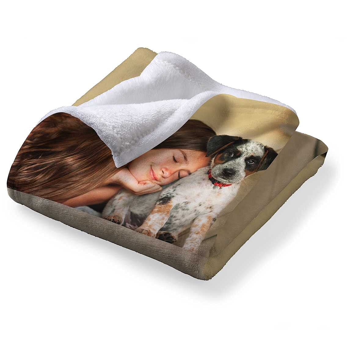 Personalisierte Kuscheldecke mit deinen Lieblingsfotos