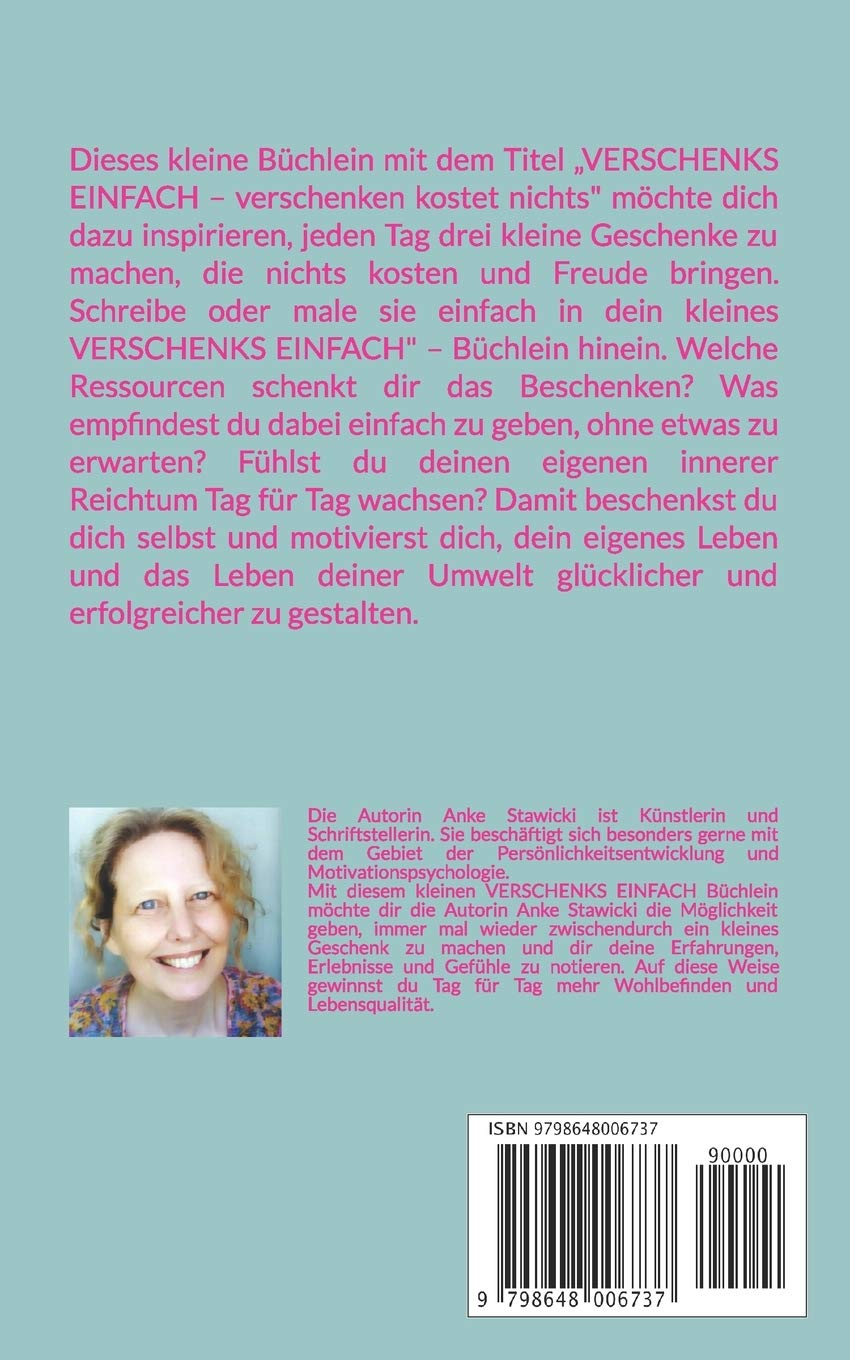 VERSCHENKS EINFACH: verschenken kostet nichts (Mein besonderes Notizbuch, Band 10)