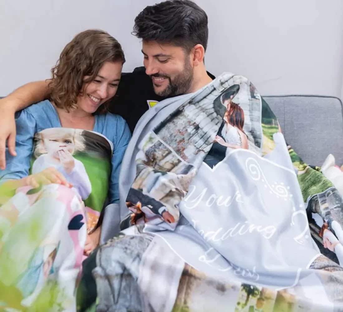 Personalisierte Kuscheldecke mit deinen Lieblingsfotos