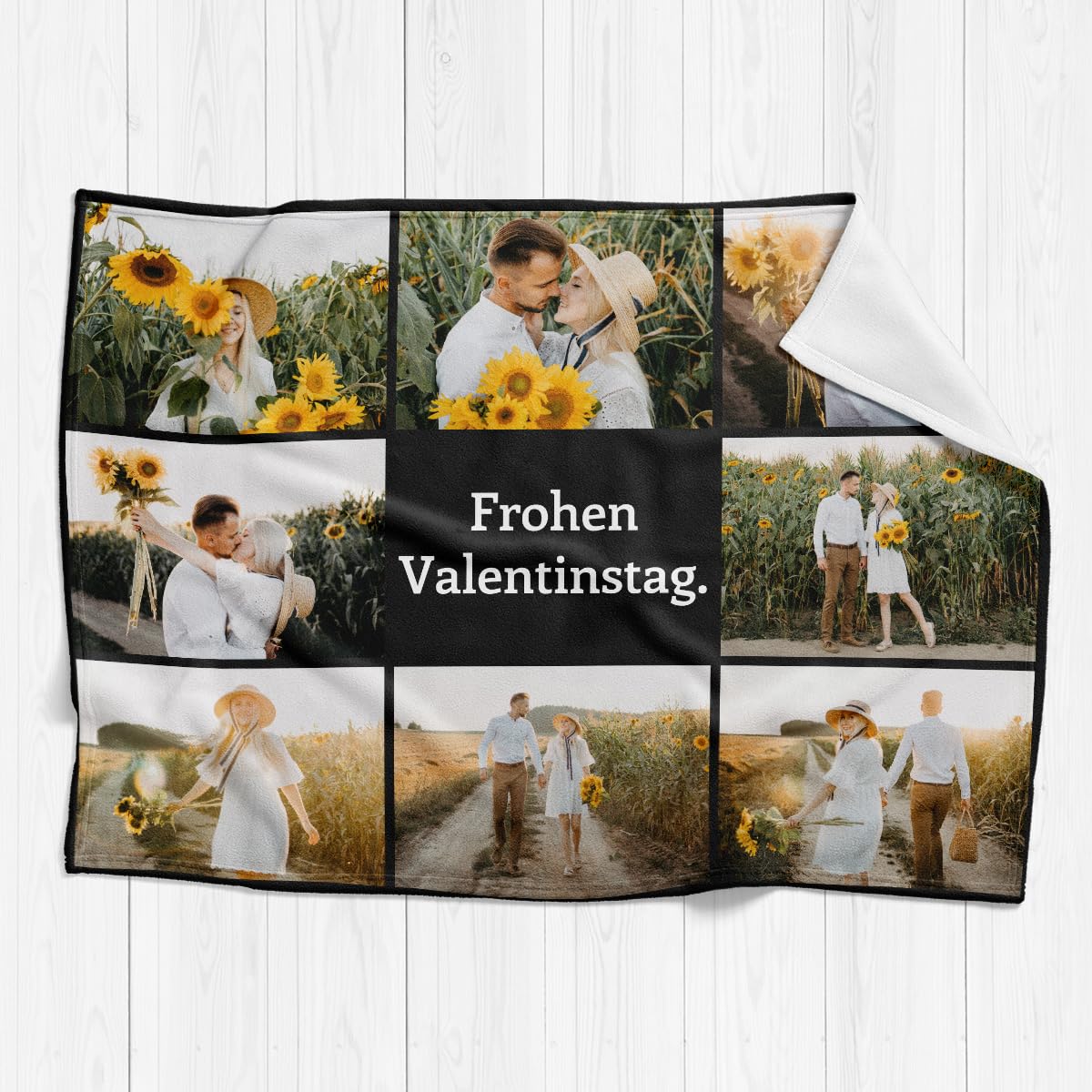 Personalisierte Kuscheldecke mit deinen Lieblingsfotos