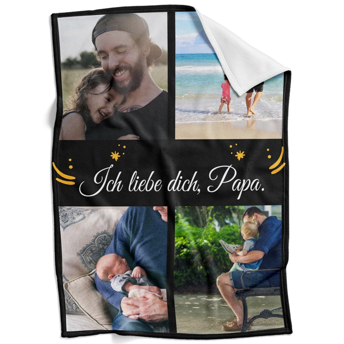 Personalisierte Kuscheldecke mit deinen Lieblingsfotos