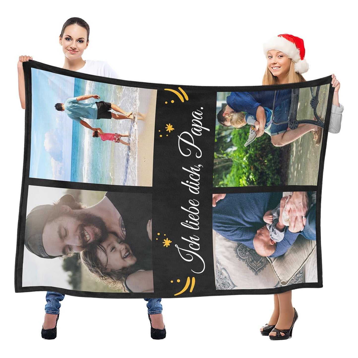 Personalisierte Kuscheldecke mit deinen Lieblingsfotos