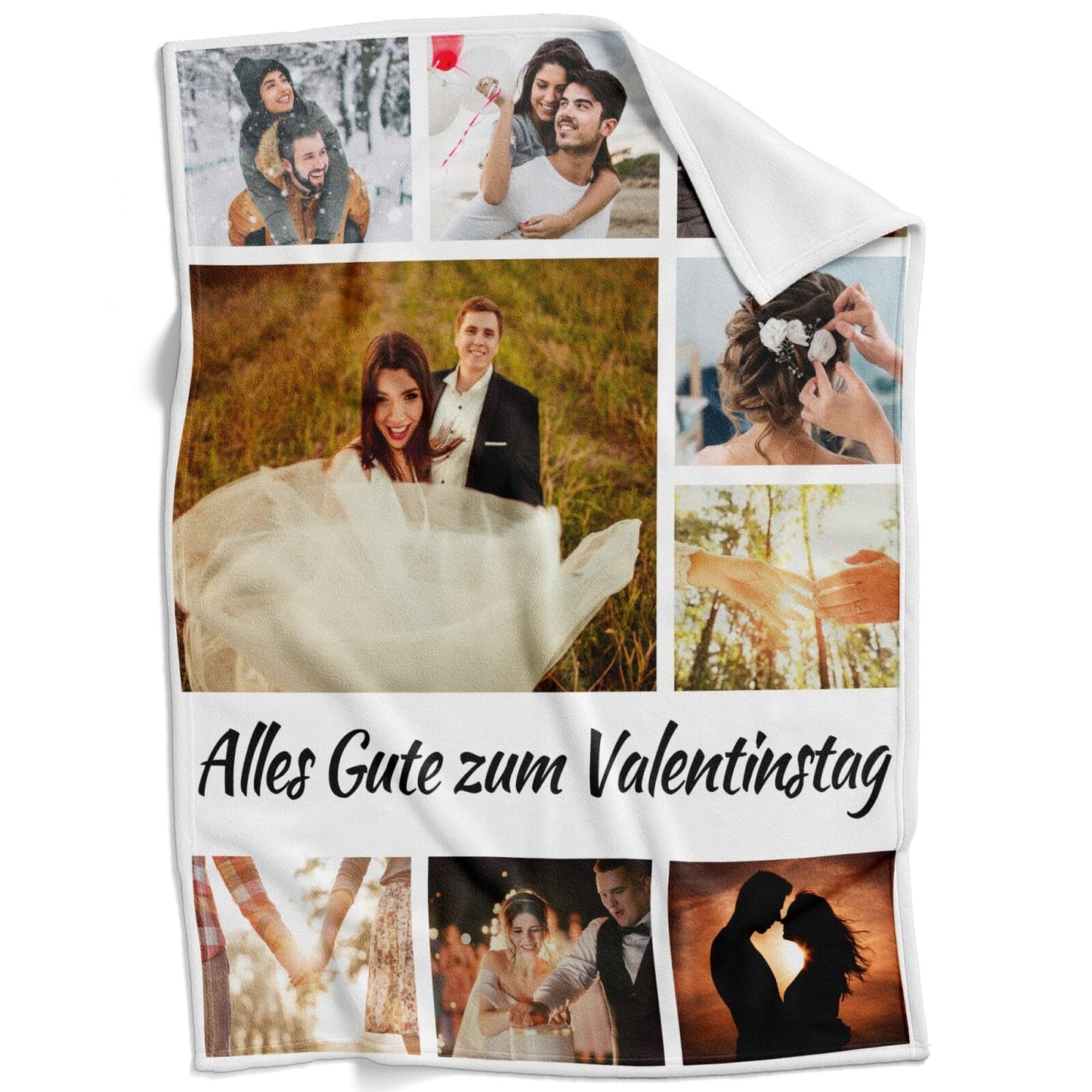 Personalisierte Kuscheldecke mit deinen Lieblingsfotos