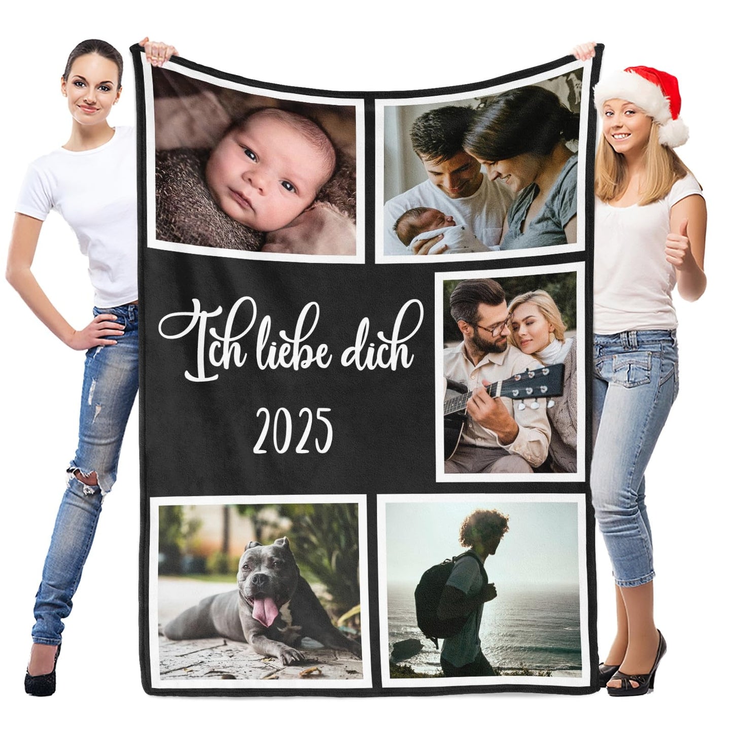 Personalisierte Kuscheldecke mit deinen Lieblingsfotos