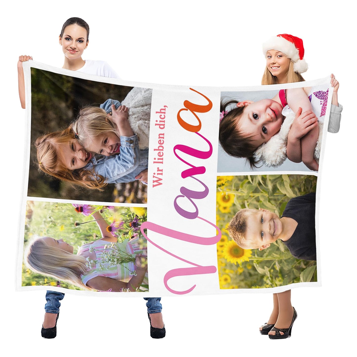 Personalisierte Kuscheldecke mit deinen Lieblingsfotos