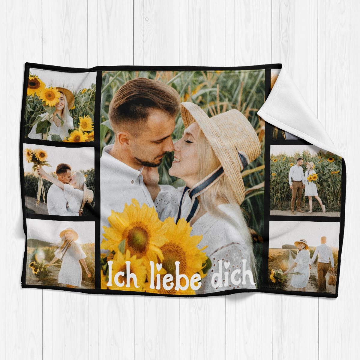 Personalisierte Kuscheldecke mit deinen Lieblingsfotos