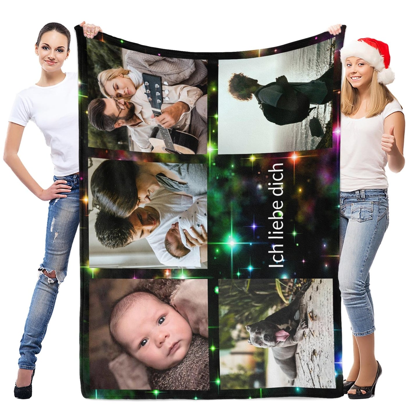 Personalisierte Kuscheldecke mit deinen Lieblingsfotos