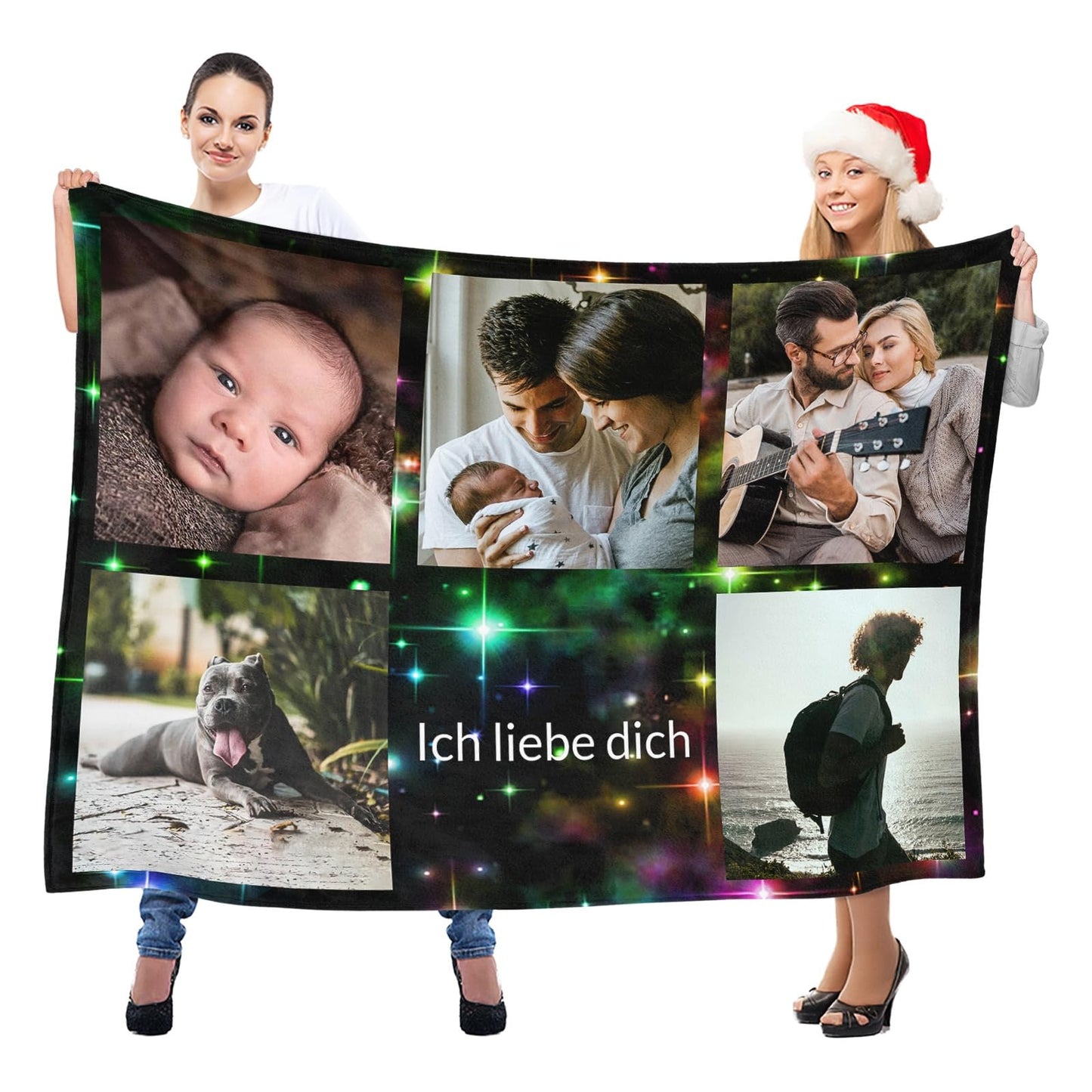 Personalisierte Kuscheldecke mit deinen Lieblingsfotos