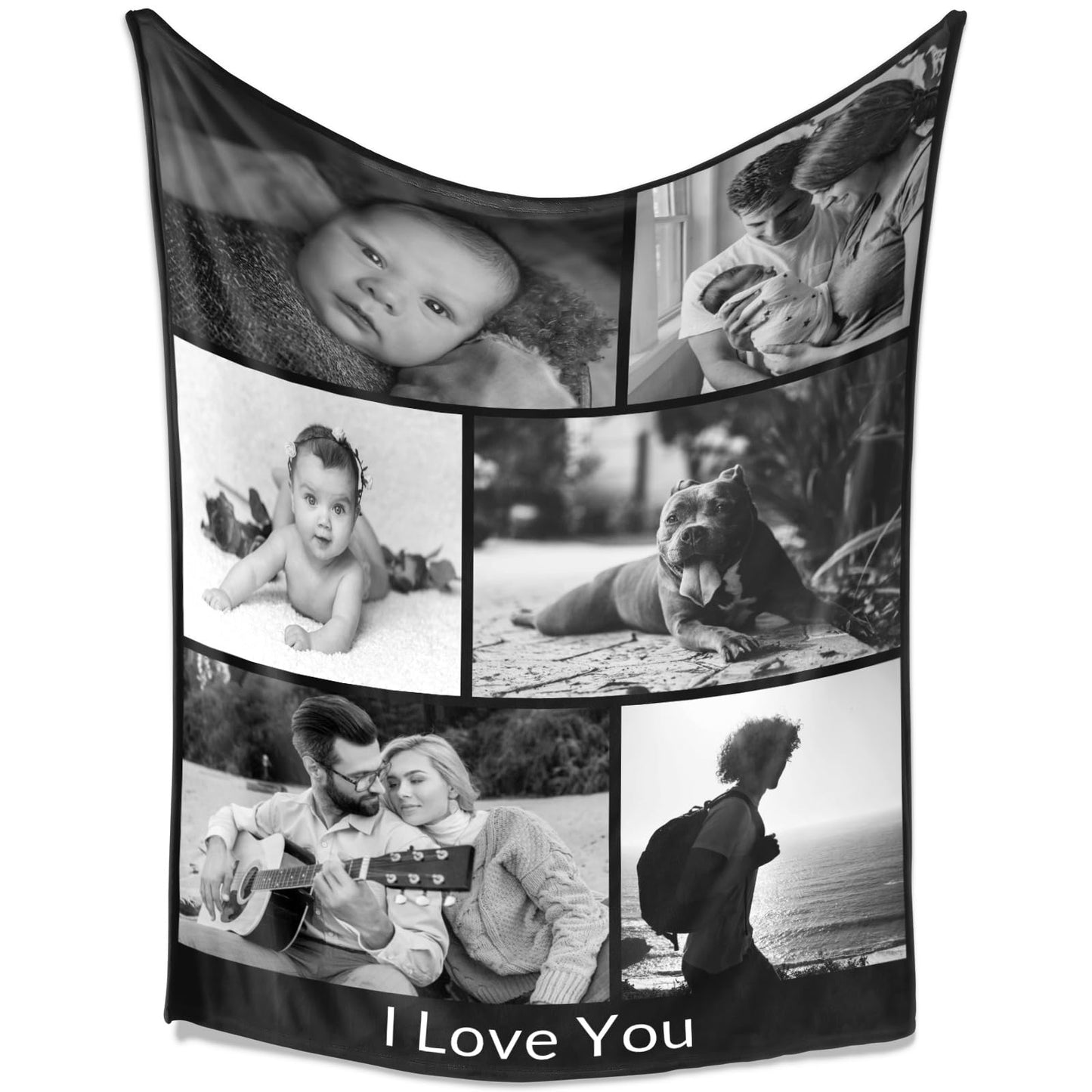 Personalisierte Kuscheldecke mit deinen Lieblingsfotos