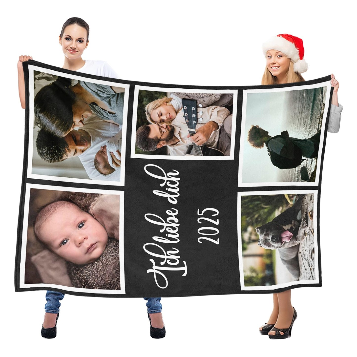 Personalisierte Kuscheldecke mit deinen Lieblingsfotos