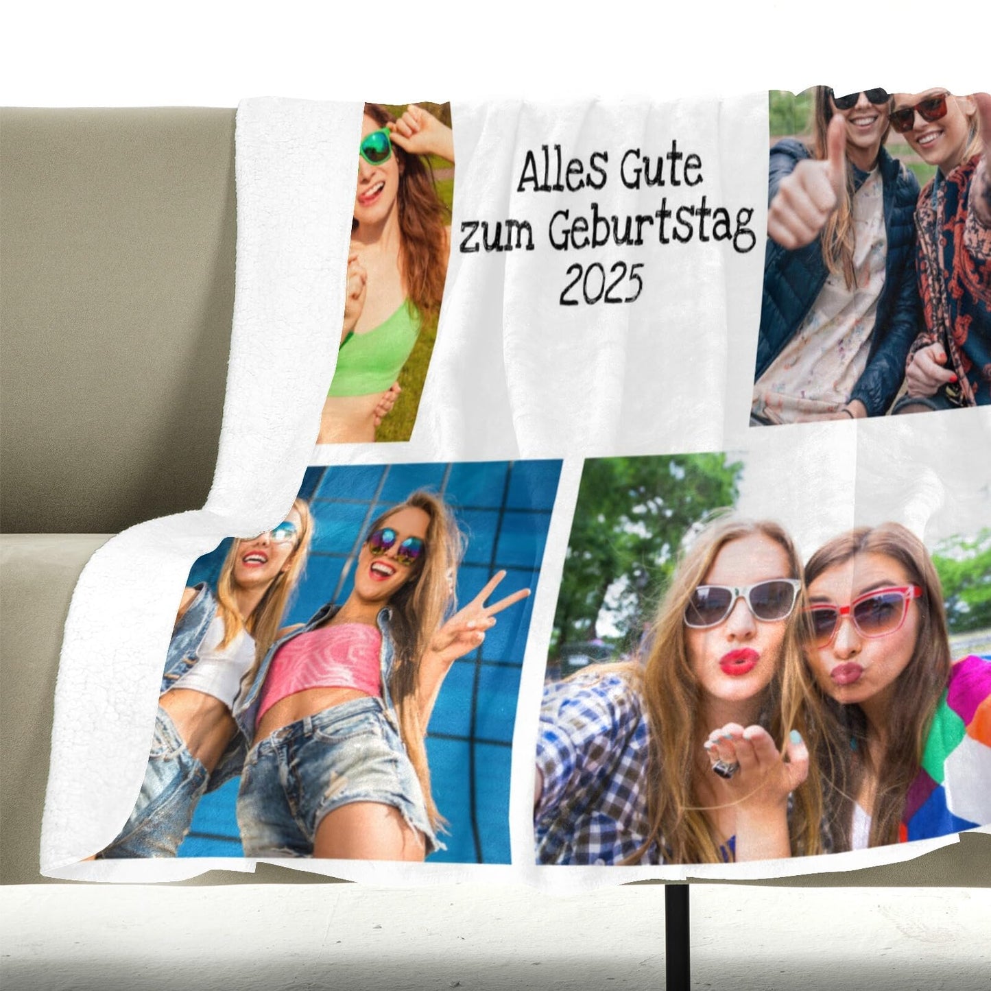 Personalisierte Kuscheldecke mit deinen Lieblingsfotos