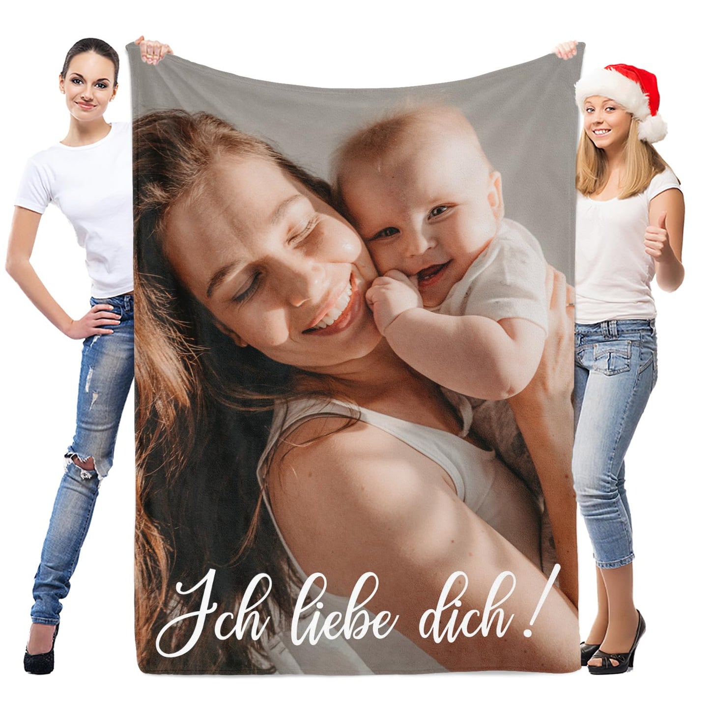 Personalisierte Kuscheldecke mit deinen Lieblingsfotos