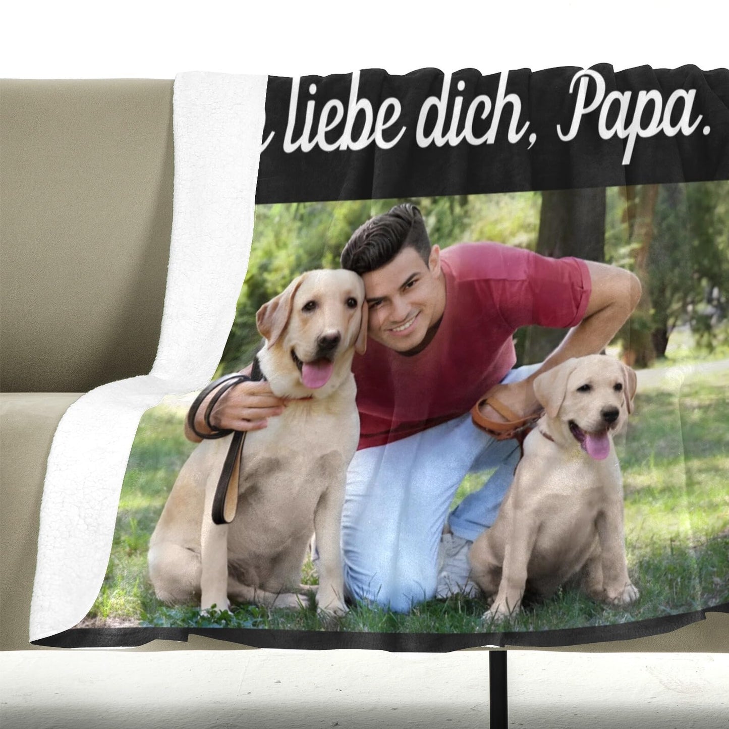 Personalisierte Kuscheldecke mit deinen Lieblingsfotos