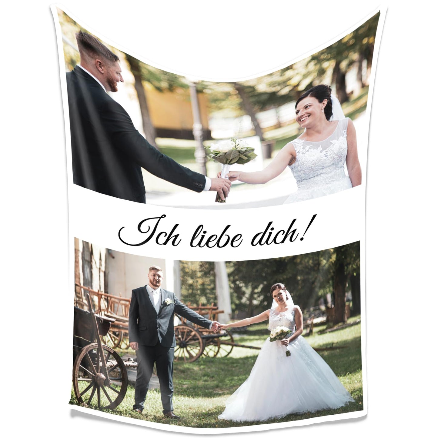 Personalisierte Kuscheldecke mit deinen Lieblingsfotos
