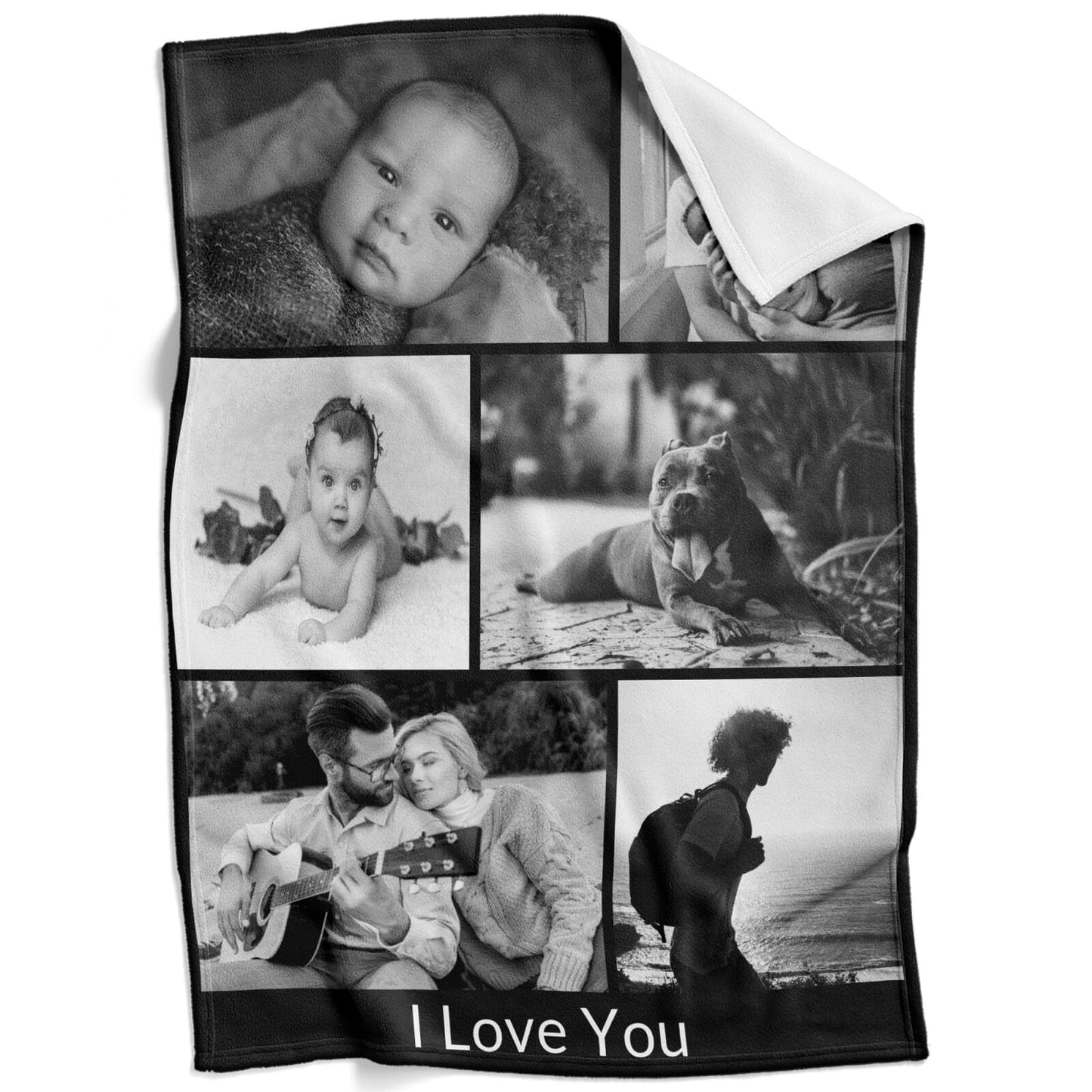 Personalisierte Kuscheldecke mit deinen Lieblingsfotos