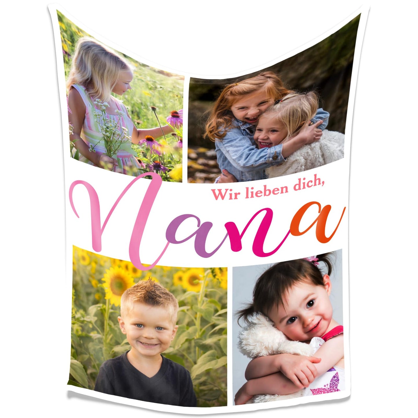 Personalisierte Kuscheldecke mit deinen Lieblingsfotos