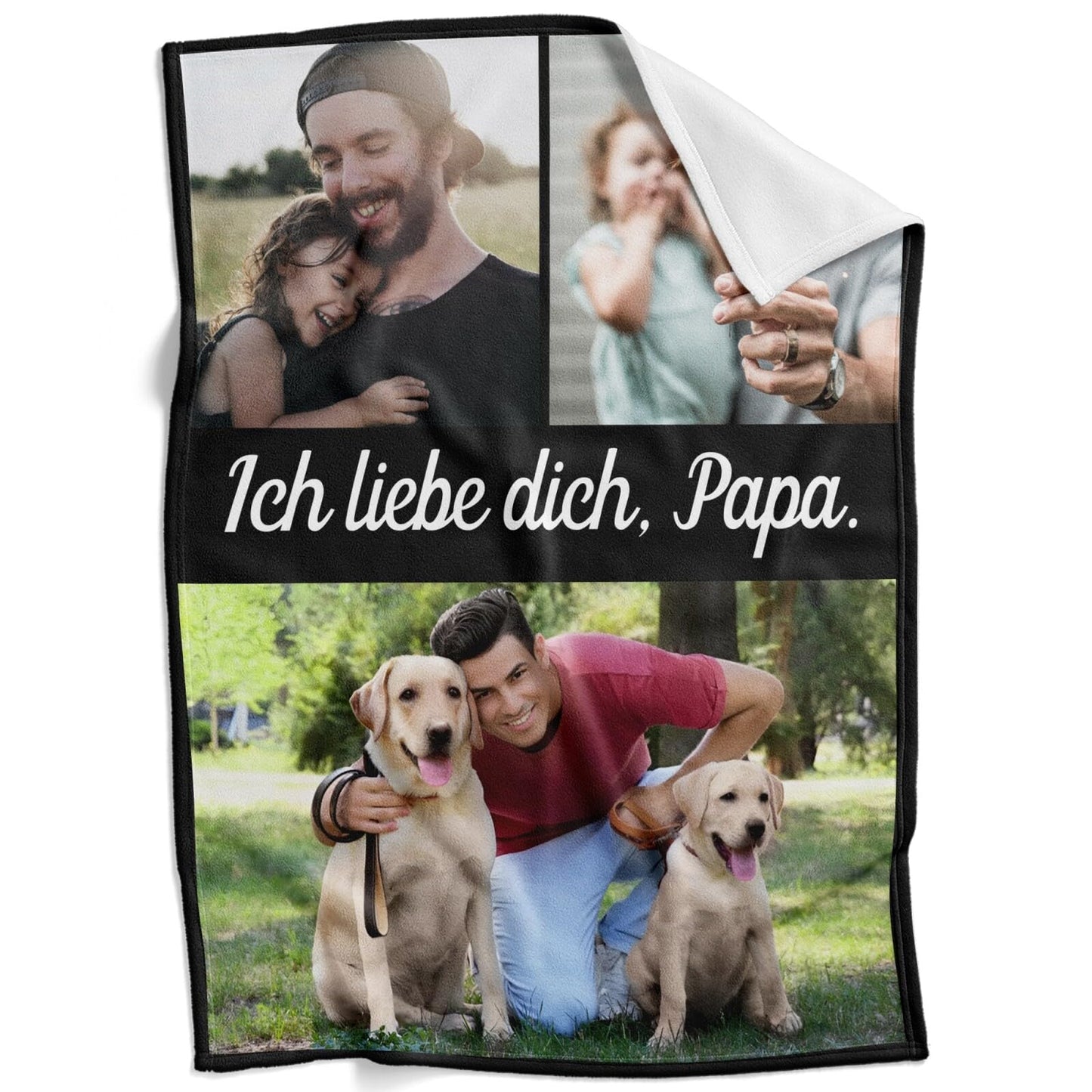 Personalisierte Kuscheldecke mit deinen Lieblingsfotos