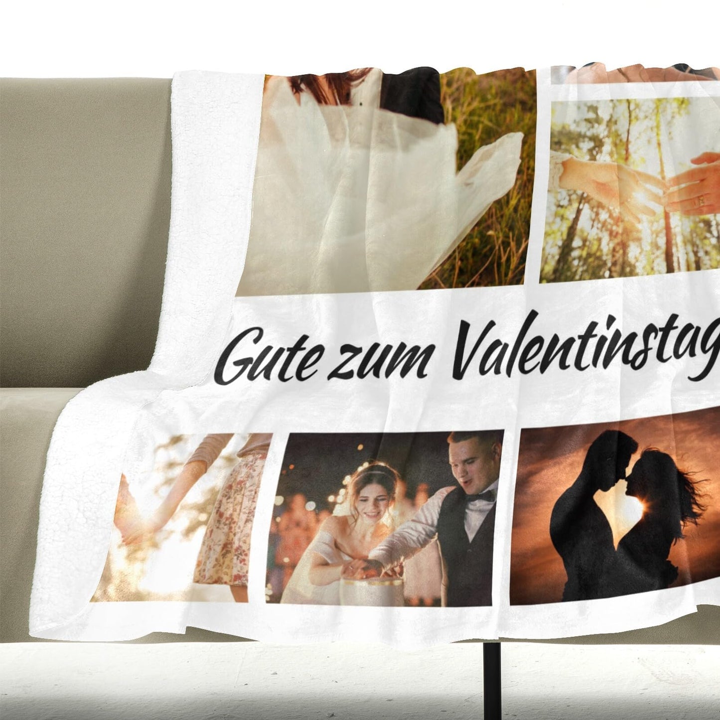 Personalisierte Kuscheldecke mit deinen Lieblingsfotos
