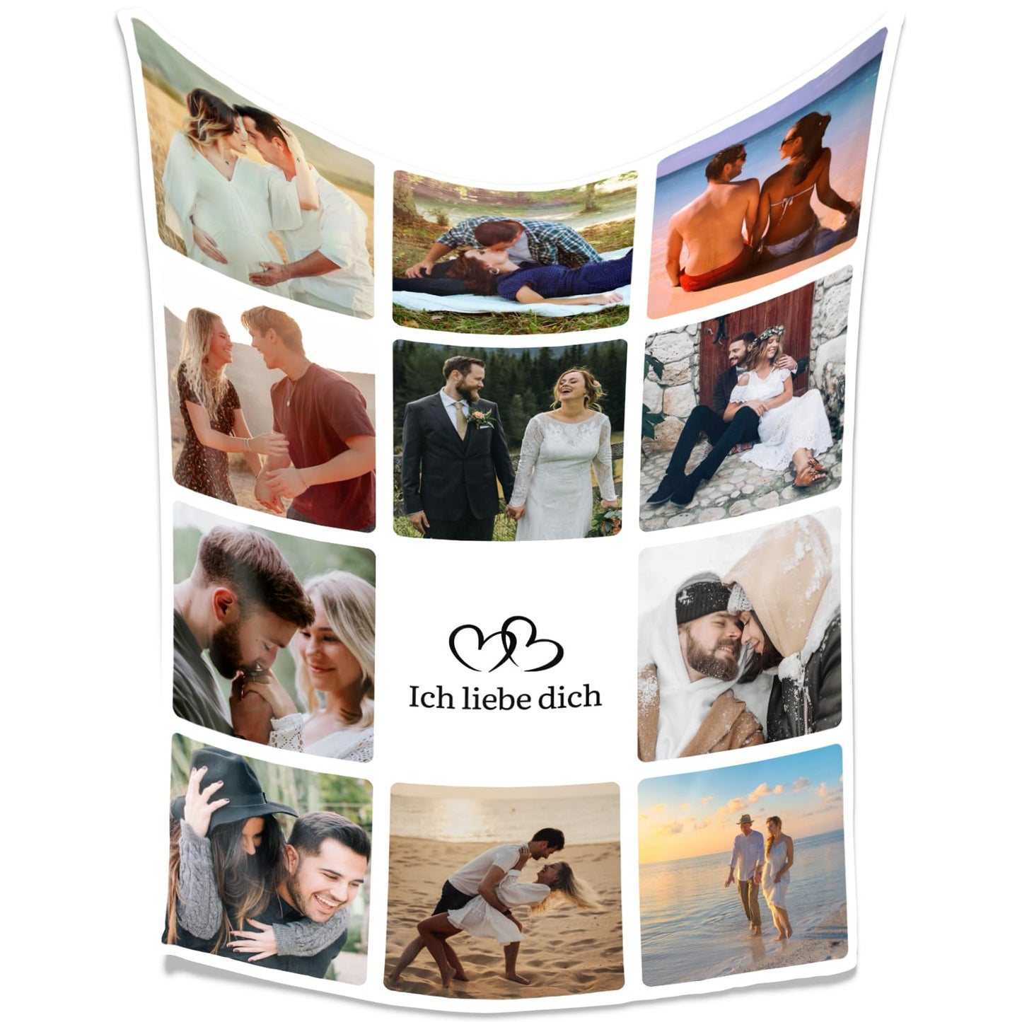 Personalisierte Kuscheldecke mit deinen Lieblingsfotos