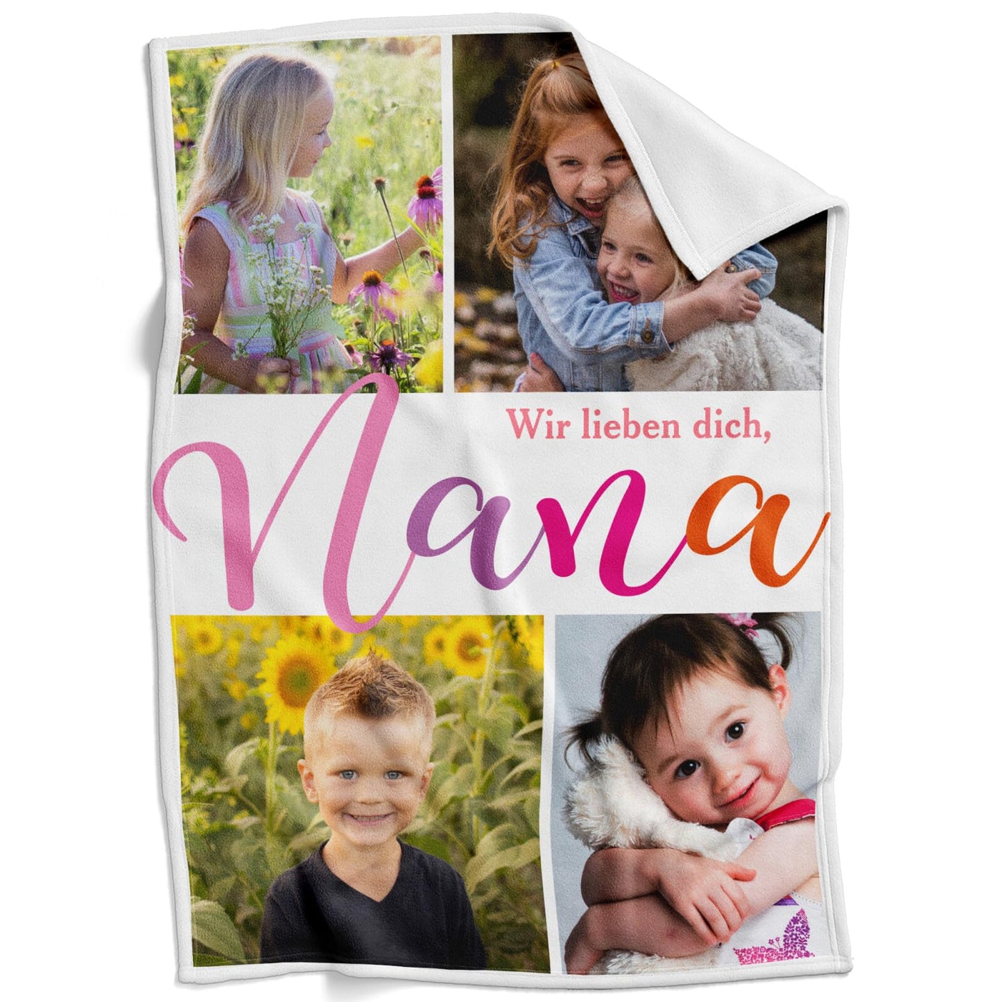 Personalisierte Kuscheldecke mit deinen Lieblingsfotos