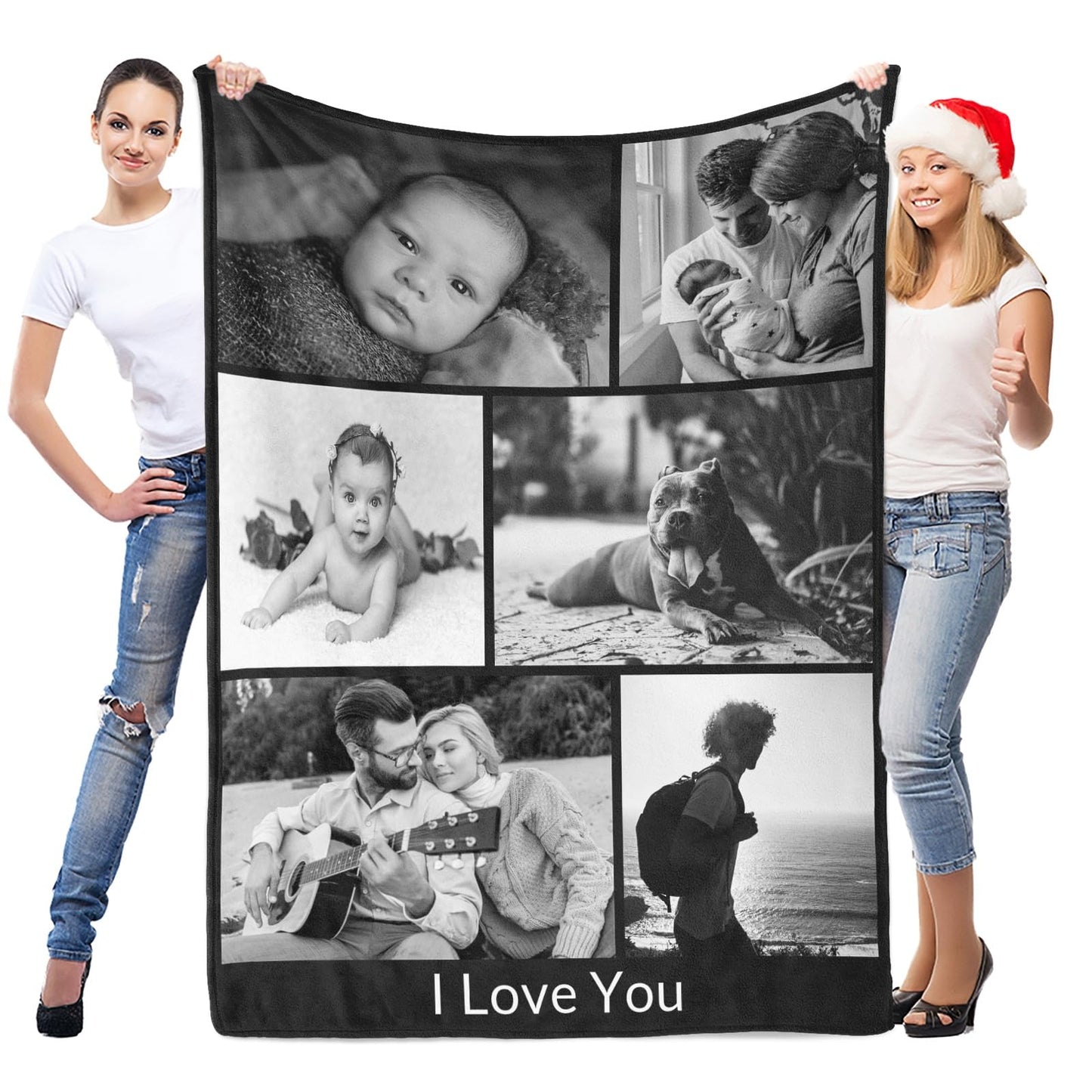 Personalisierte Kuscheldecke mit deinen Lieblingsfotos