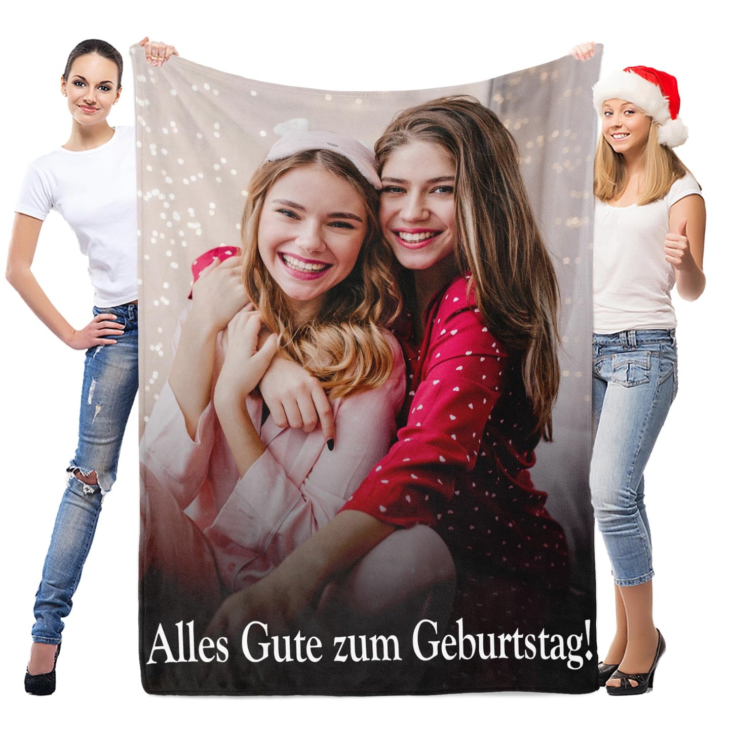 Personalisierte Kuscheldecke mit deinen Lieblingsfotos