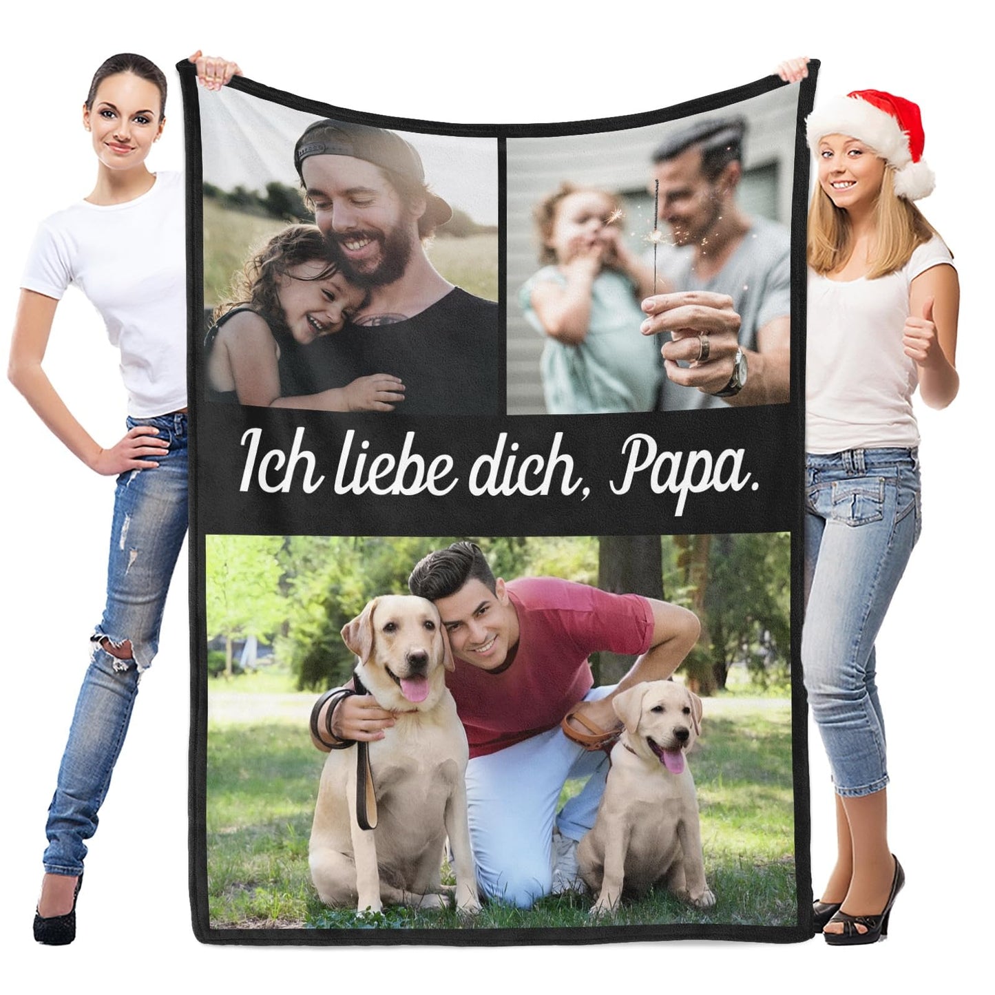 Personalisierte Kuscheldecke mit deinen Lieblingsfotos
