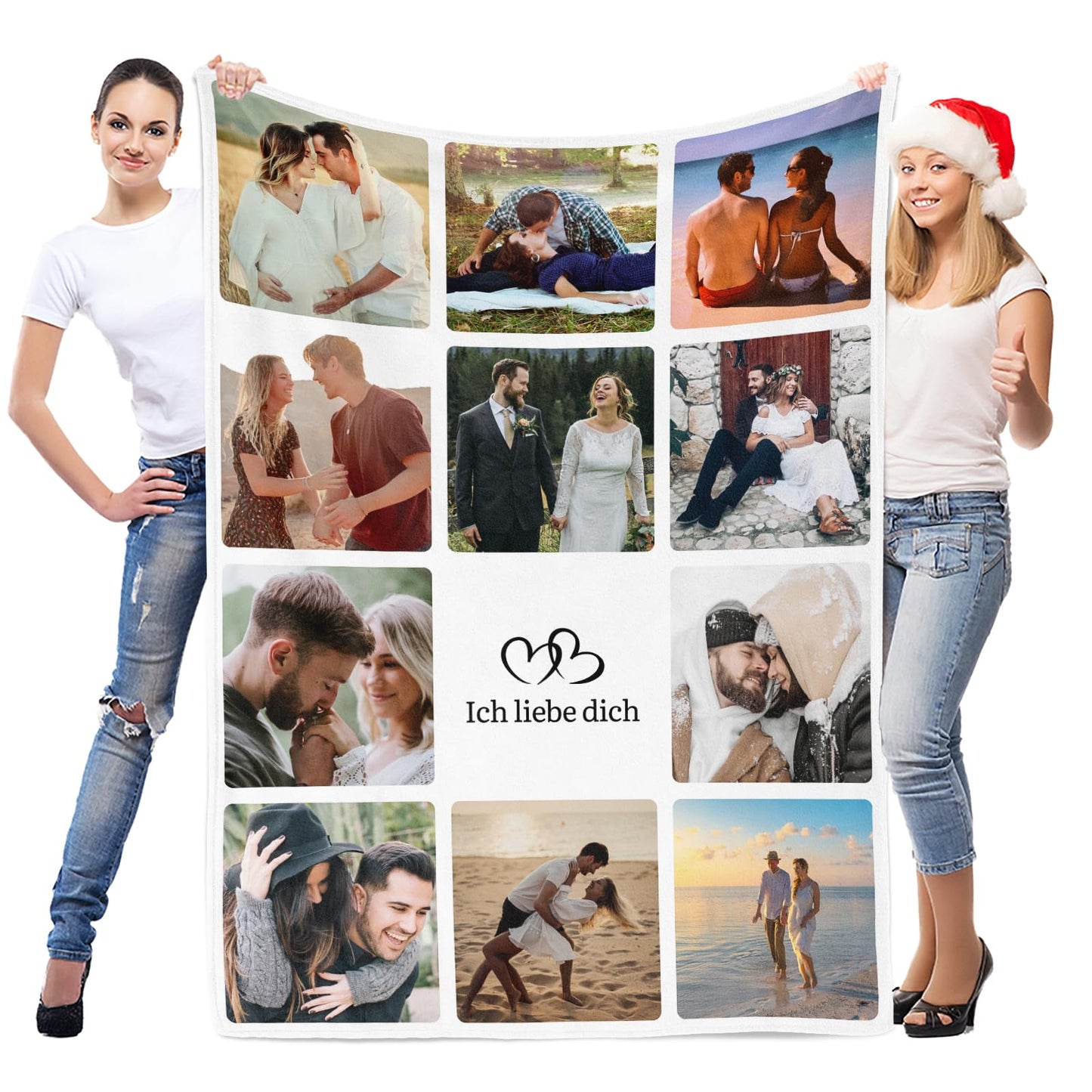 Personalisierte Kuscheldecke mit deinen Lieblingsfotos