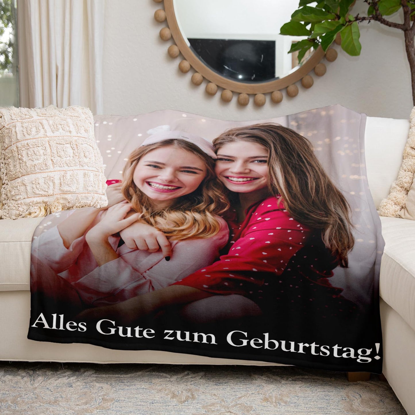 Personalisierte Kuscheldecke mit deinen Lieblingsfotos