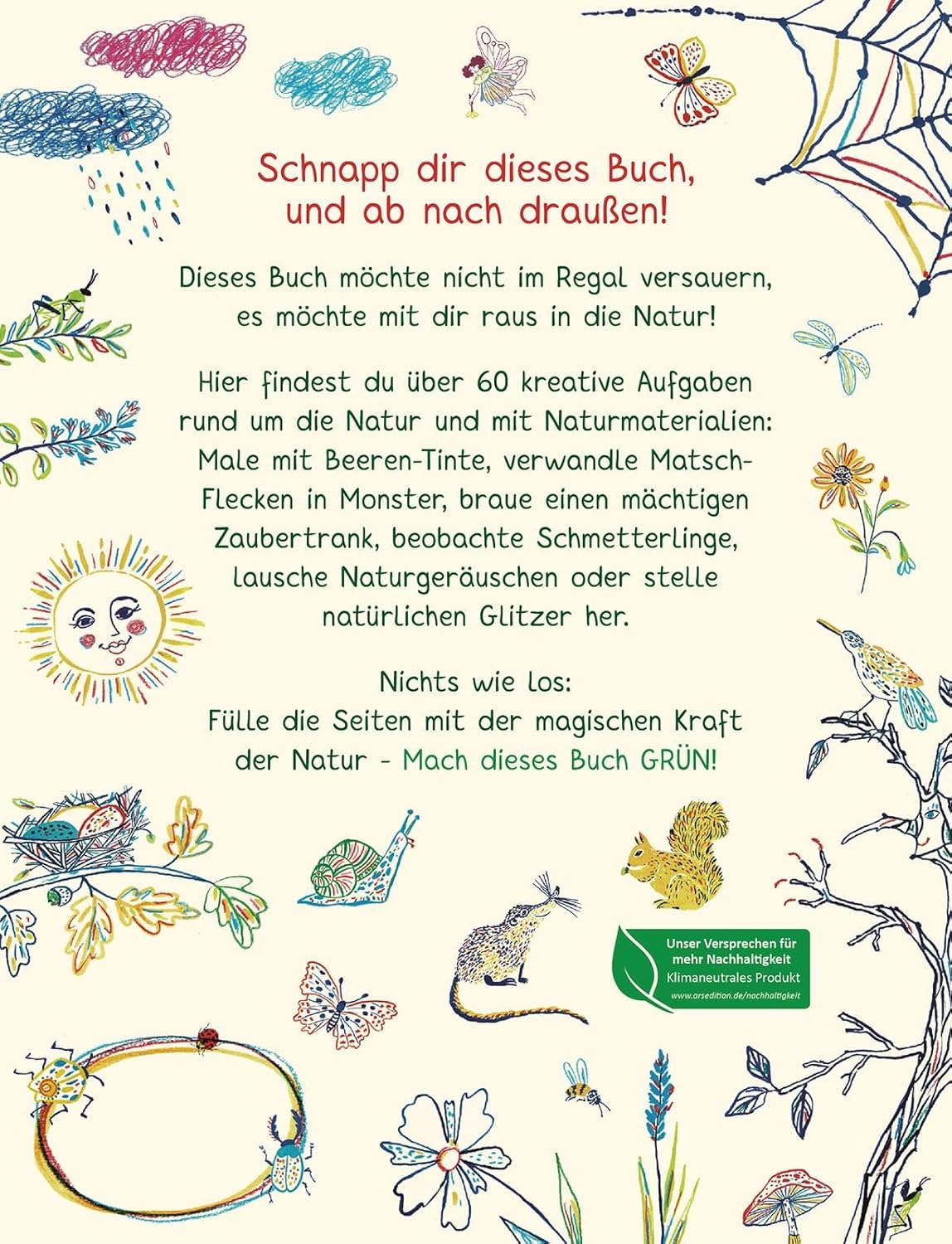 Mach dieses Buch grün: Das kreative Naturbuch | Ein Mitmachbuch
