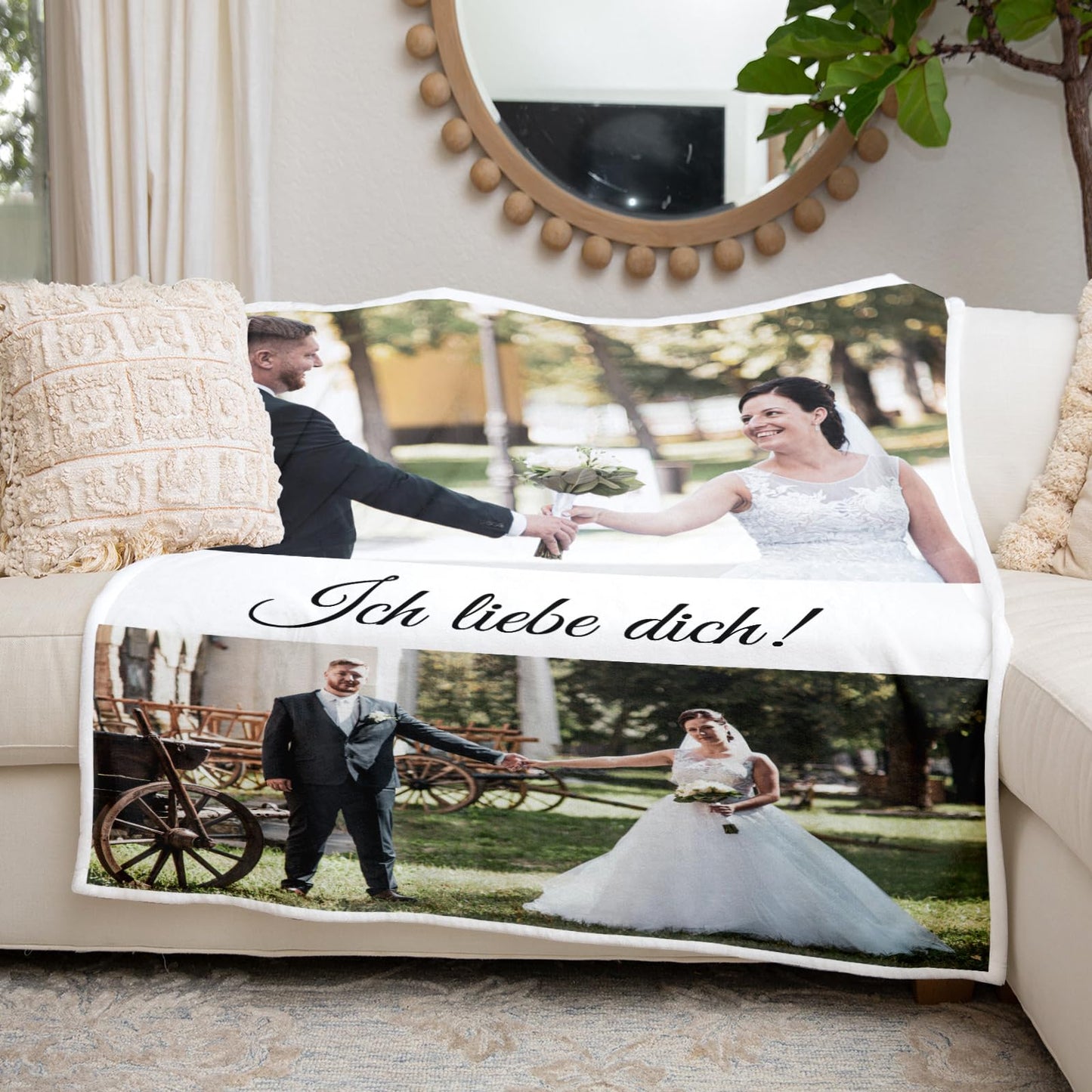 Personalisierte Kuscheldecke mit deinen Lieblingsfotos