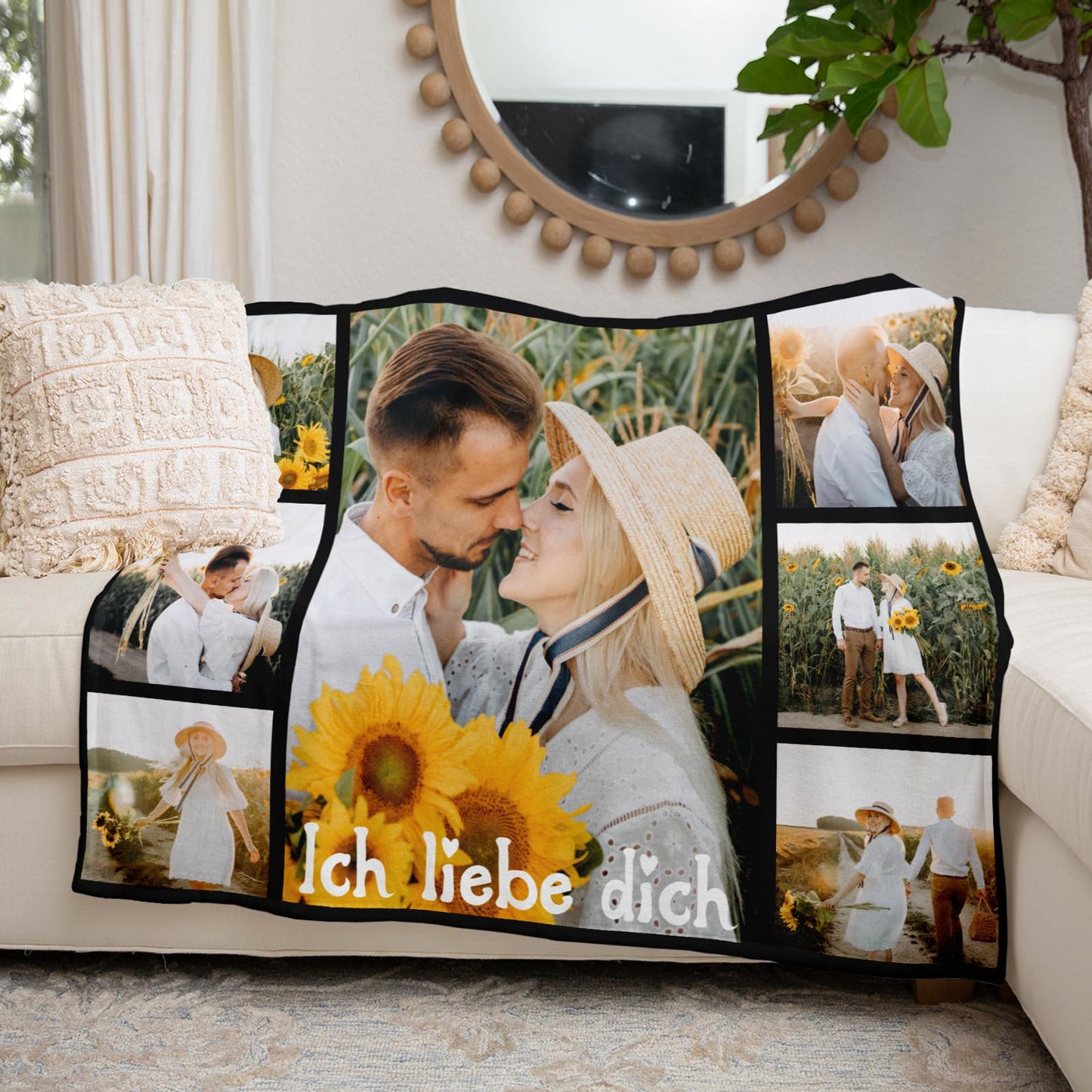 Personalisierte Kuscheldecke mit deinen Lieblingsfotos