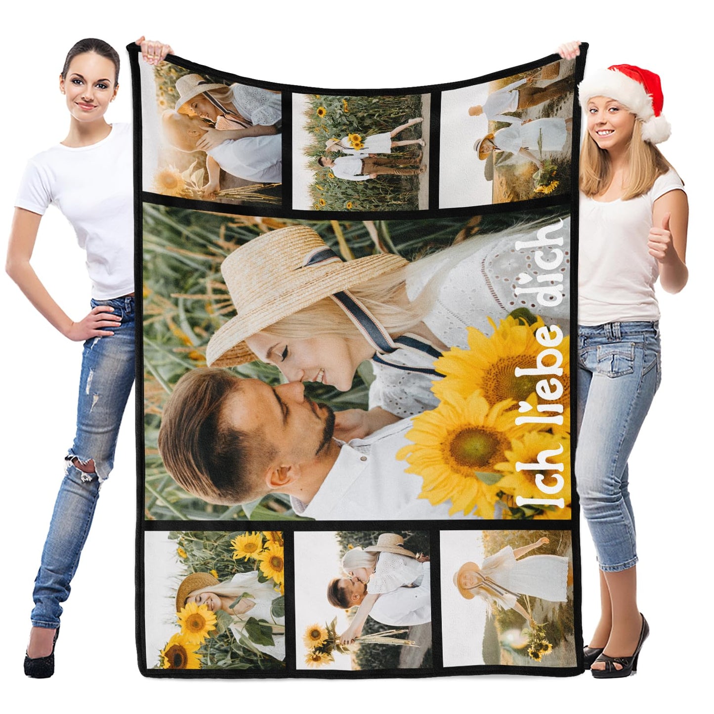 Personalisierte Kuscheldecke mit deinen Lieblingsfotos