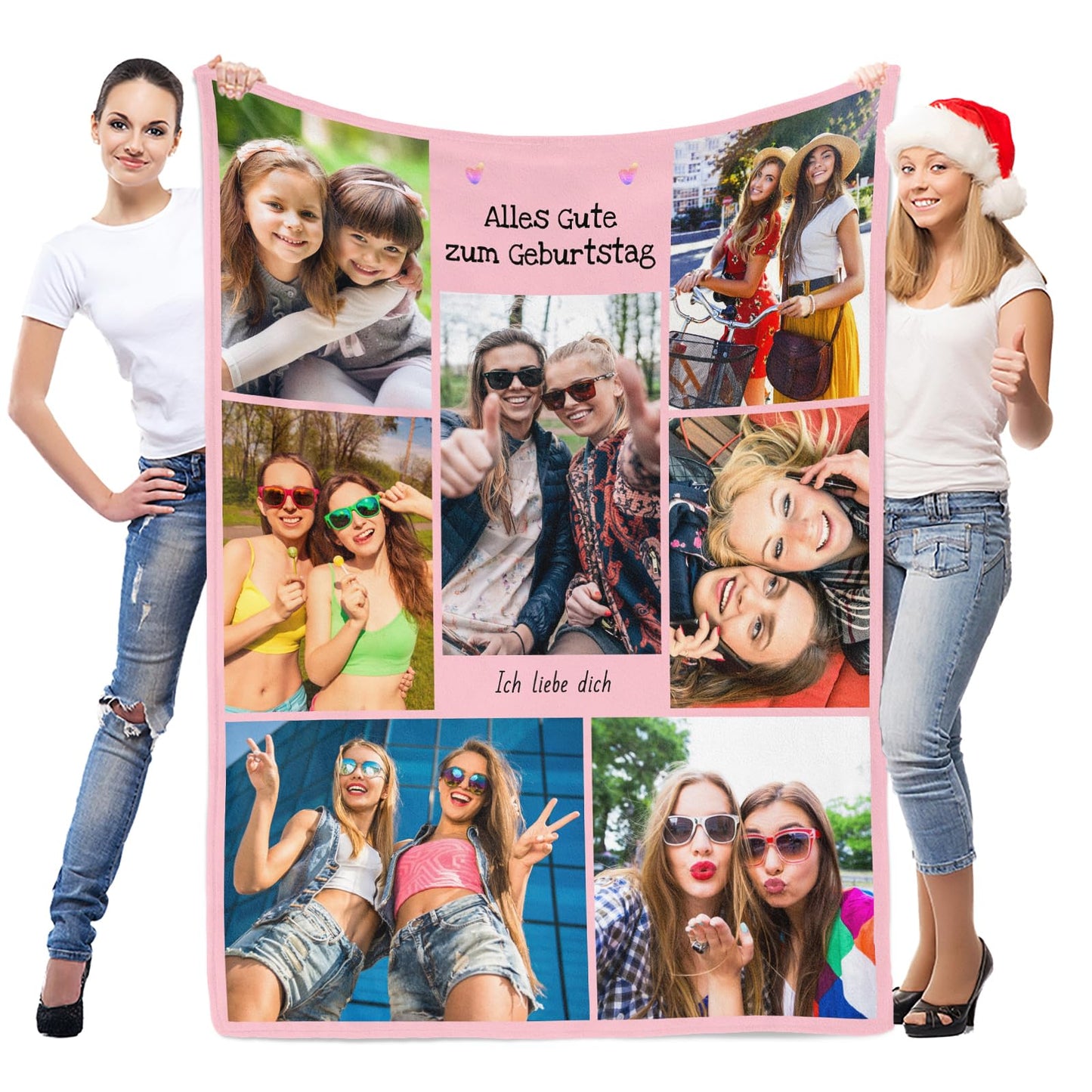 Personalisierte Kuscheldecke mit deinen Lieblingsfotos
