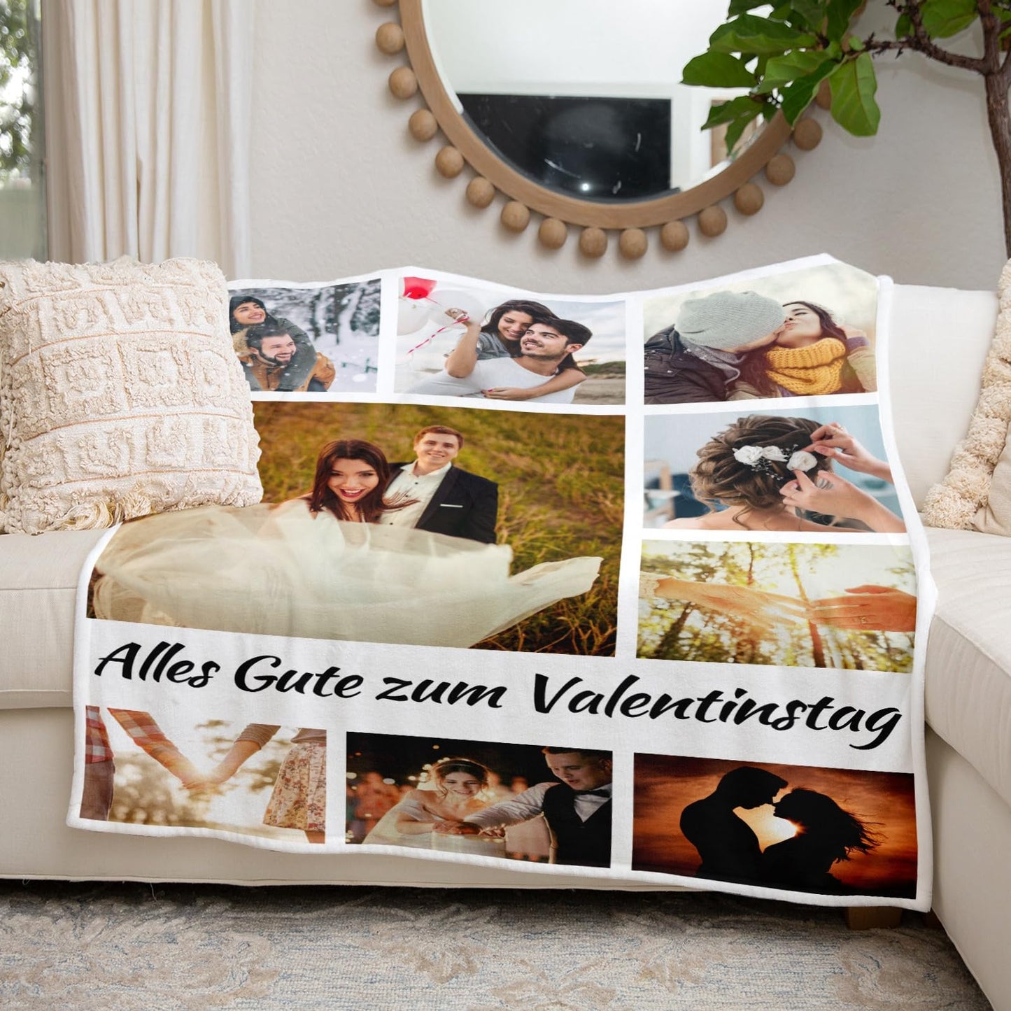 Personalisierte Kuscheldecke mit deinen Lieblingsfotos