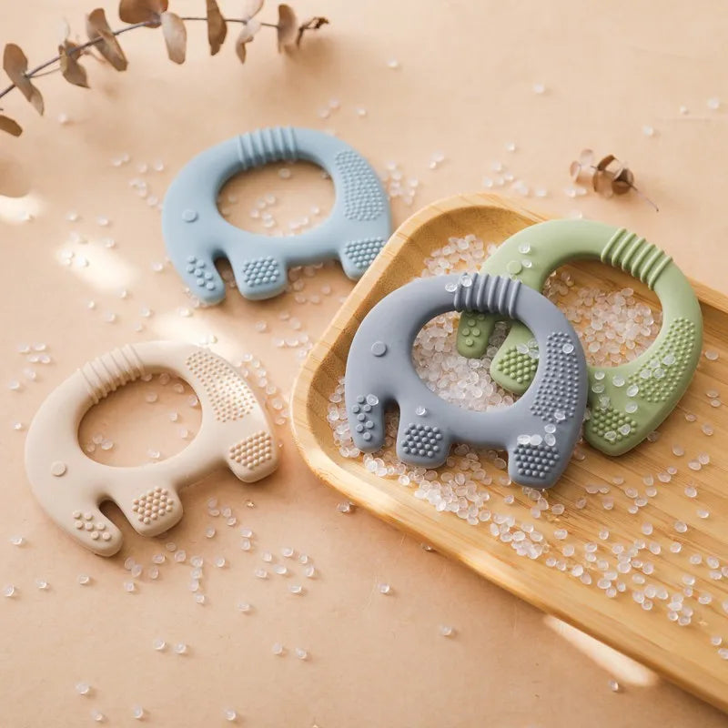 Elephant baby teething toy for healthy teething