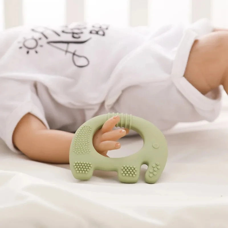Elephant baby teething toy for healthy teething