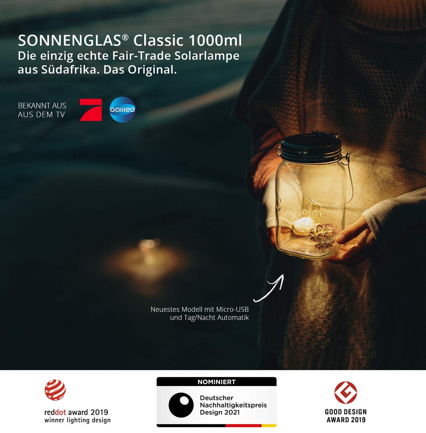 SONNENGLAS Classic| Die Original Solarlampe