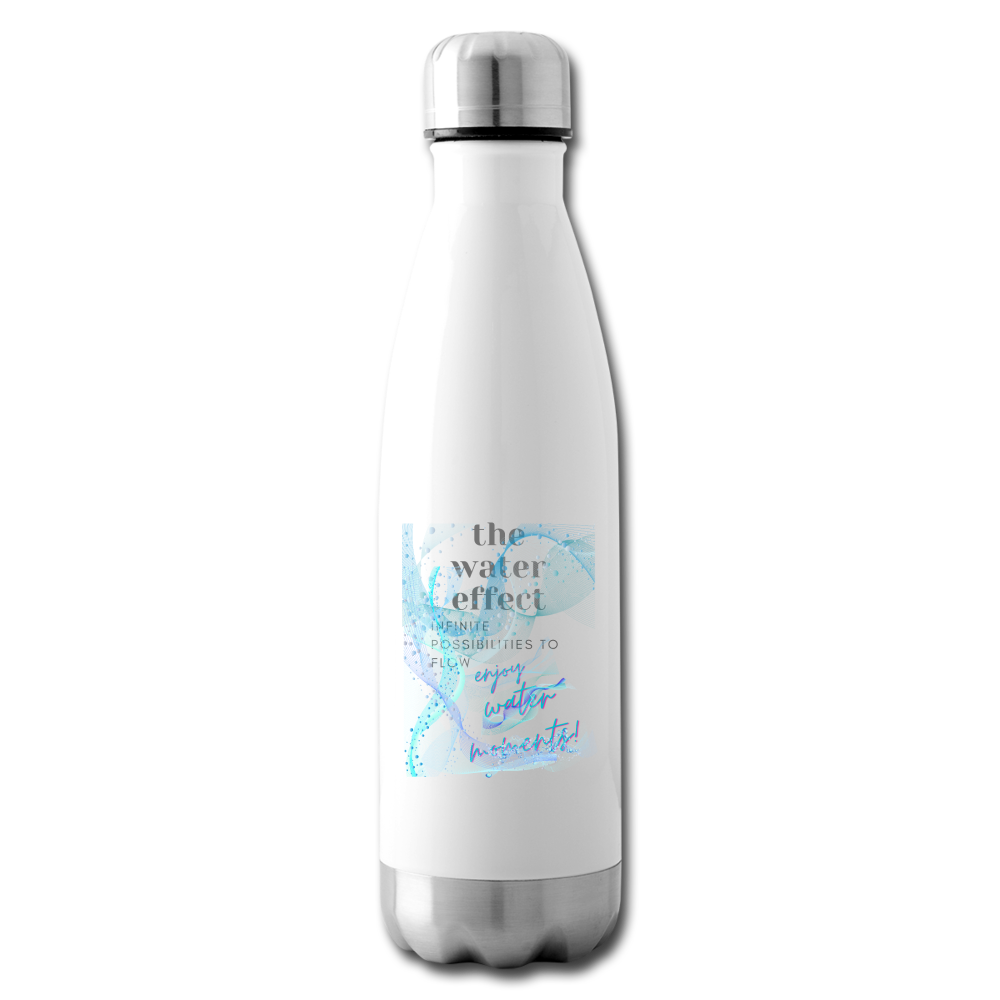 Schön und nachhaltig:- Ich bin eine Isolierflasche und halte deine Getränke frisch - Weiß