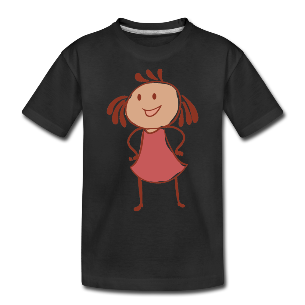 Kinder Premium Bio T-Shirt - Schwarz