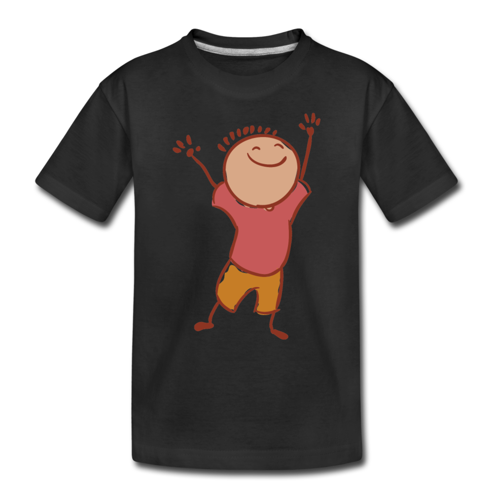 Kinder Premium Bio T-Shirt - Schwarz