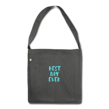 Charger l&#39;image dans la galerie, Recycling Tasche I Best day ever - Dunkelgrau meliert
