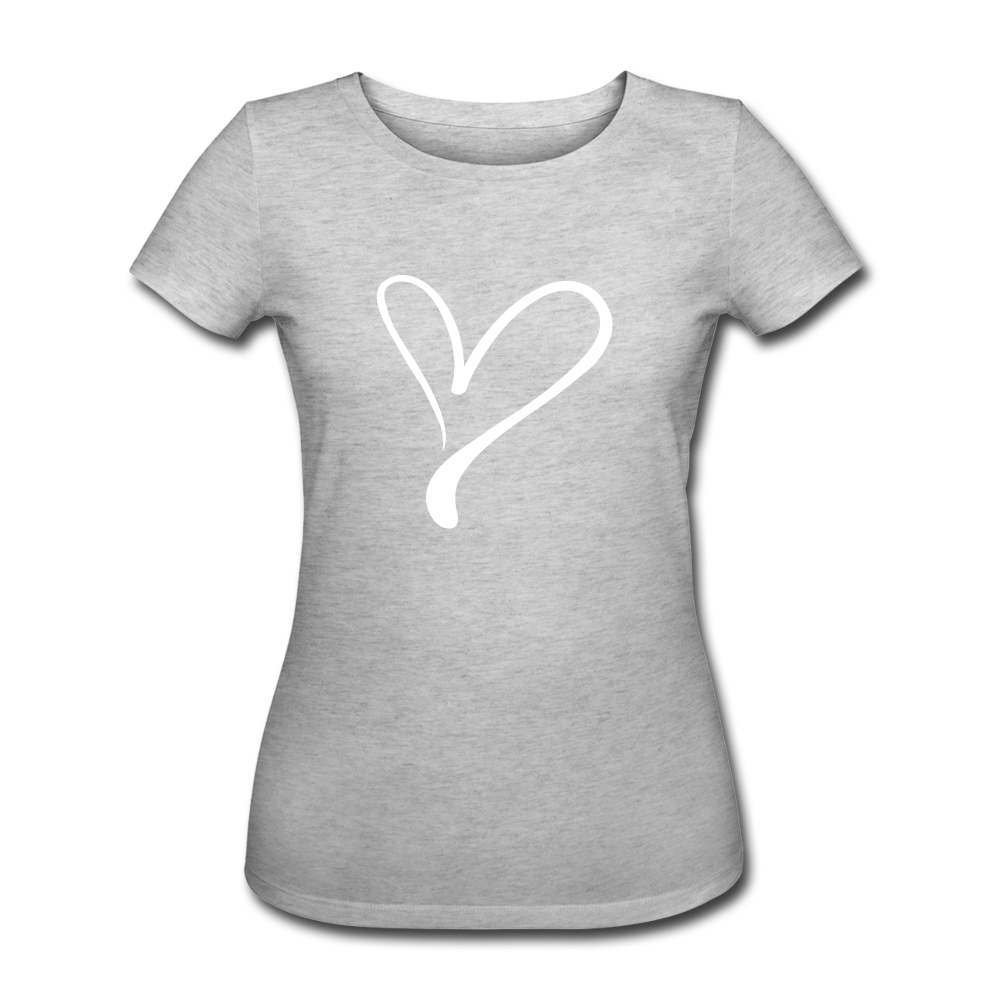 Frauen Bio-T-Shirt von Stanley & Stella I Mit Herz - Grau meliert